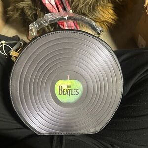 The Beatles Gray Vinyl Record Mini Bag